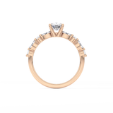 Cushion Pave Lab Grown Diamond Engagement Ring