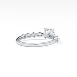 Cushion Pave Lab Grown Diamond Engagement Ring
