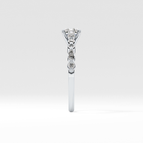 Cushion Pave Lab Grown Diamond Engagement Ring