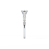 Cushion Pave Lab Grown Diamond Engagement Ring