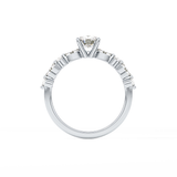 Cushion Pave Lab Grown Diamond Engagement Ring