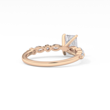 Emerald Pave Lab Grown Diamond Engagement Ring