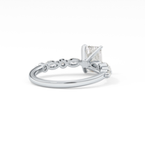 Emerald Pave Lab Grown Diamond Engagement Ring