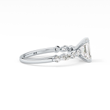 Emerald Pave Lab Grown Diamond Engagement Ring