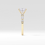 Radiant Pave Lab Grown Diamond Engagement Ring