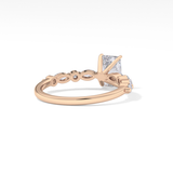 Radiant Pave Lab Grown Diamond Engagement Ring