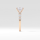 Radiant Pave Lab Grown Diamond Engagement Ring