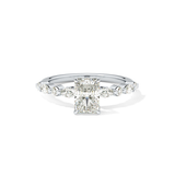 Radiant Pave Lab Grown Diamond Engagement Ring
