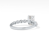 Radiant Pave Lab Grown Diamond Engagement Ring