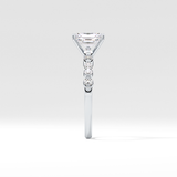 Radiant Pave Lab Grown Diamond Engagement Ring
