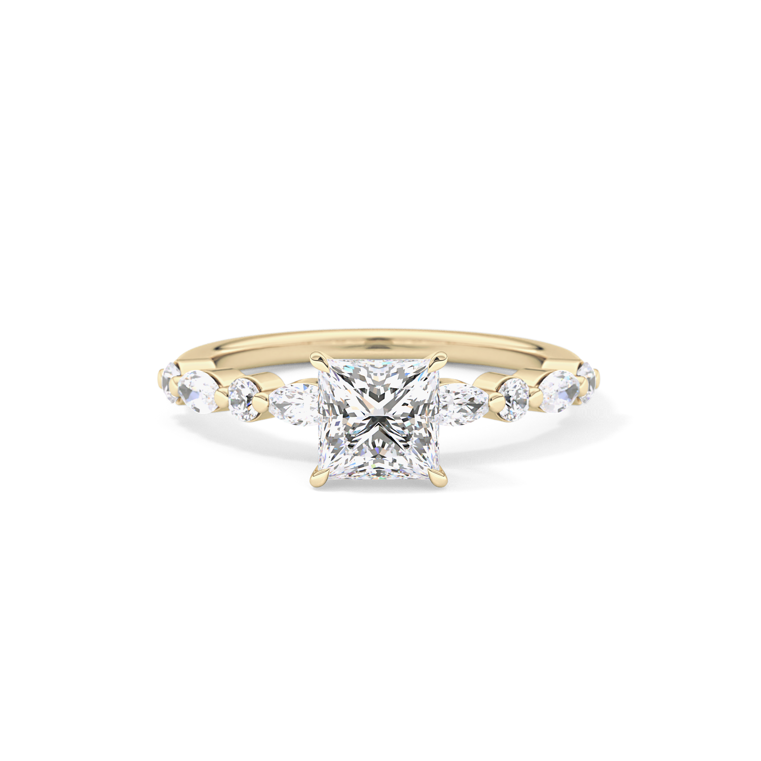 Princess Pave Lab Grown Diamond Engagement Ring