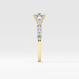 Princess Pave Lab Grown Diamond Engagement Ring