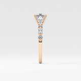Princess Pave Lab Grown Diamond Engagement Ring