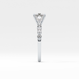 Princess Pave Lab Grown Diamond Engagement Ring