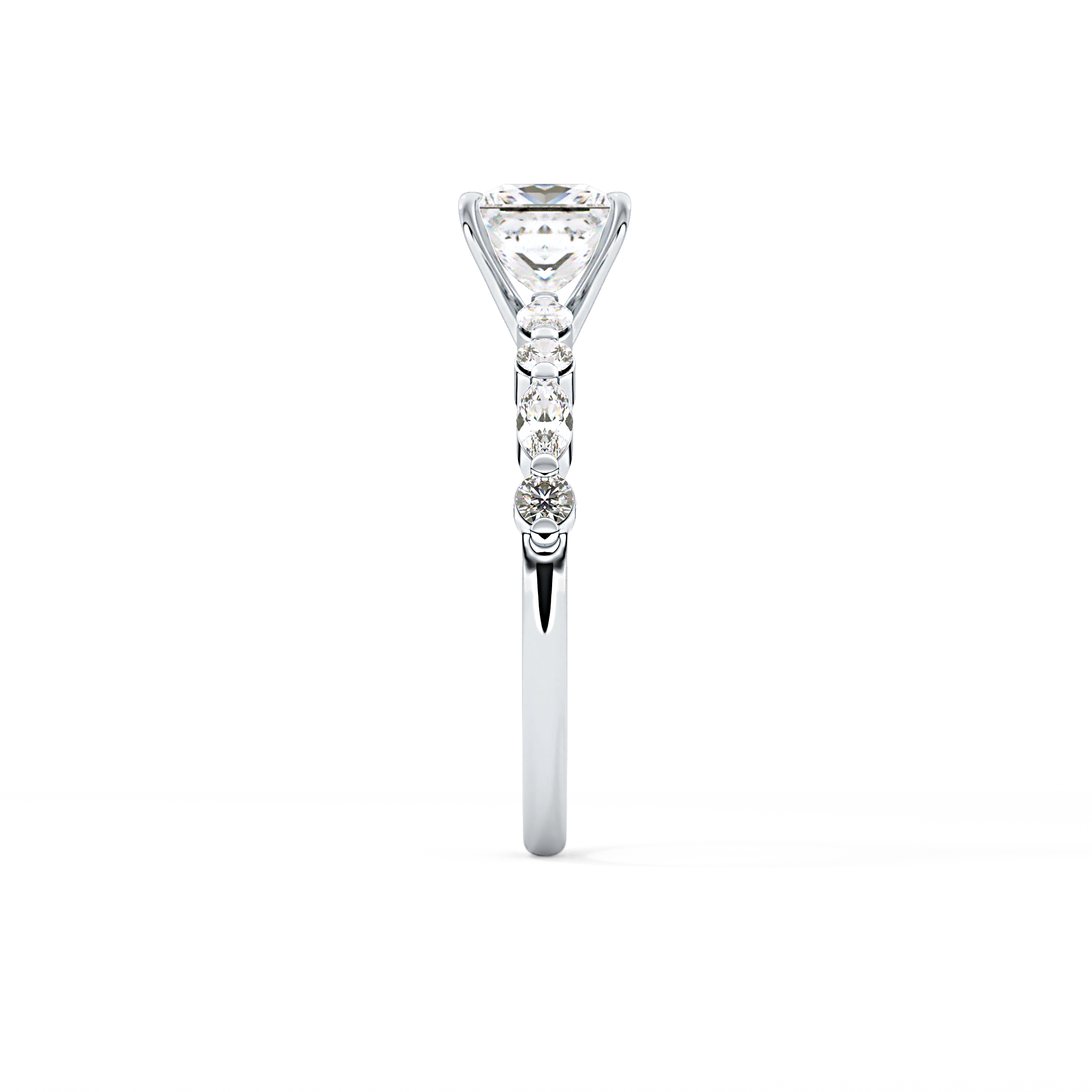 Princess Pave Lab Grown Diamond Engagement Ring
