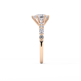 Pear Pave Lab Grown Diamond Engagement Ring