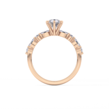 Pear Pave Lab Grown Diamond Engagement Ring
