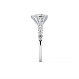 Pear Pave Lab Grown Diamond Engagement Ring