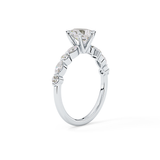 Pear Pave Lab Grown Diamond Engagement Ring