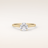 1.03 CT Round Shaped Solitaire Moissanite Engagement Ring