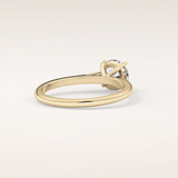 1.03 CT Round Shaped Solitaire Moissanite Engagement Ring