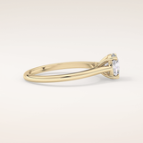 1.03 CT Round Shaped Solitaire Moissanite Engagement Ring
