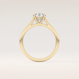 1.03 CT Round Shaped Solitaire Moissanite Engagement Ring