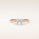 1.03 CT Round Shaped Solitaire Moissanite Engagement Ring