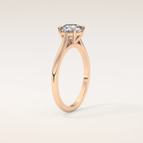1.03 CT Round Shaped Solitaire Moissanite Engagement Ring