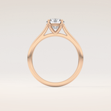 1.03 CT Round Shaped Solitaire Moissanite Engagement Ring