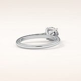 1.03 CT Round Shaped Solitaire Moissanite Engagement Ring