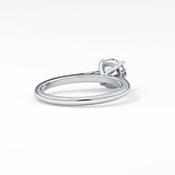 Princess Solitaire Cathedral Lab Grown Diamond Engagement Ring