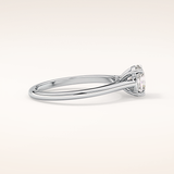 1.03 CT Round Shaped Solitaire Moissanite Engagement Ring