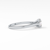 Princess Solitaire Cathedral Lab Grown Diamond Engagement Ring