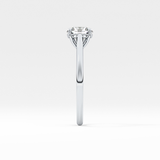 Princess Solitaire Cathedral Lab Grown Diamond Engagement Ring
