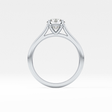 Princess Solitaire Cathedral Lab Grown Diamond Engagement Ring