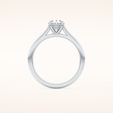 1 CT Oval Shaped Solitaire Moissanite Engagement Ring
