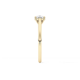 Cushion Solitaire Cathedral  Lab Grown Diamond Engagement Ring