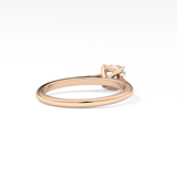 Cushion Solitaire Cathedral  Lab Grown Diamond Engagement Ring