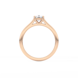 Cushion Solitaire Cathedral  Lab Grown Diamond Engagement Ring