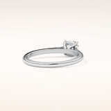 0.95 CT Cushion Shaped Solitaire Moissanite Engagement Ring