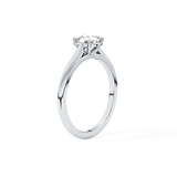 Cushion Solitaire Cathedral  Lab Grown Diamond Engagement Ring