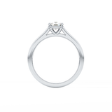 Cushion Solitaire Cathedral  Lab Grown Diamond Engagement Ring