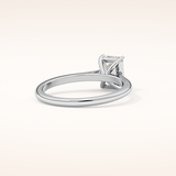 1.02 CT Emerald Shaped Solitaire Moissanite Engagement Ring