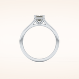 1.02 CT Emerald Shaped Solitaire Moissanite Engagement Ring