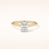 1.21 CT Radiant Shaped Solitaire Moissanite Engagement Ring