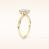 1.21 CT Radiant Shaped Solitaire Moissanite Engagement Ring