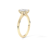 Radiant Solitaire Cathedral Lab Grown Diamond Engagement Ring