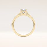 1.21 CT Radiant Shaped Solitaire Moissanite Engagement Ring