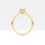Radiant Solitaire Cathedral Lab Grown Diamond Engagement Ring